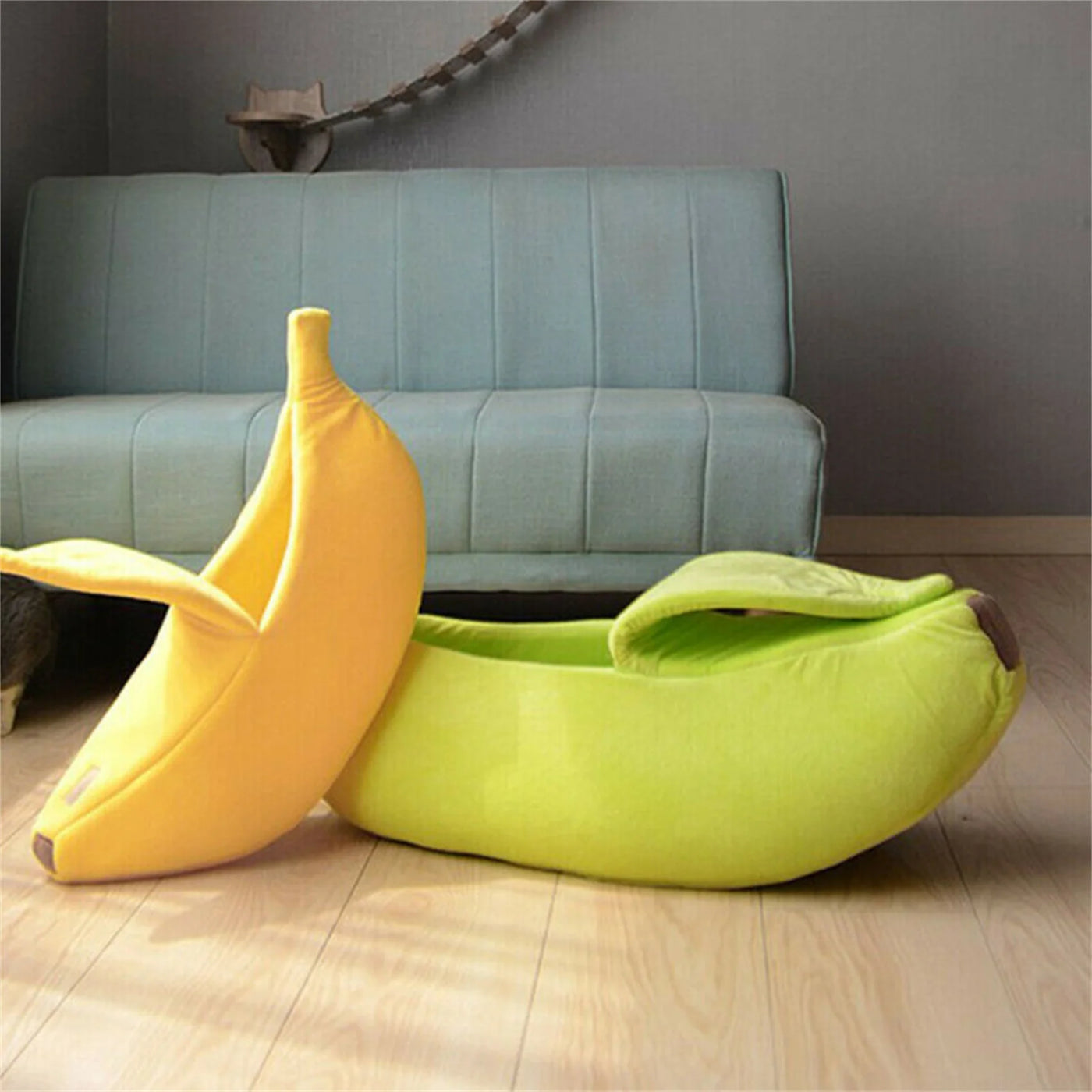 Cama Banana Divertida para Cães e Gatos