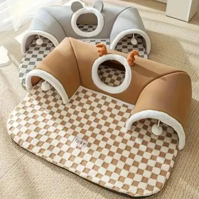 Cama Túnel 3 em 1 para Gatos