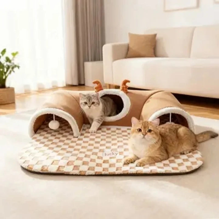 Cama Túnel 3 em 1 para Gatos