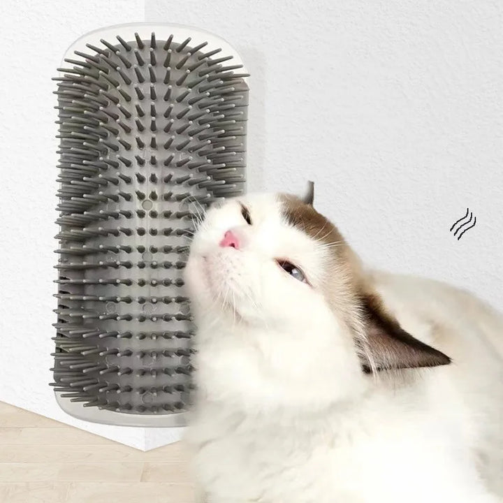 Escova Massageadora de Canto para Gatos