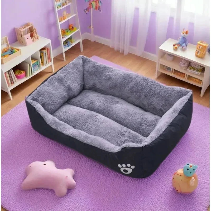 Cama Retangular Pelúcia Aconchego para Pets