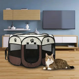 Cercado Pet Portátil Dobrável 73 × 73 cm