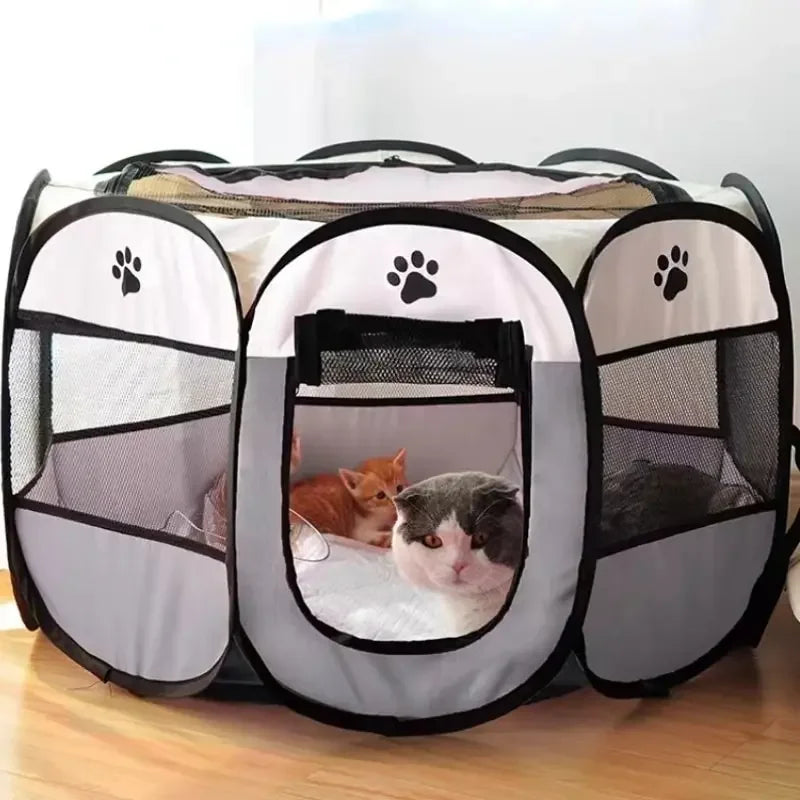 Cercado Pet Portátil Dobrável 73 × 73 cm