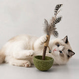 Brinquedo Catnip Equilíbrio com Pena e Sino