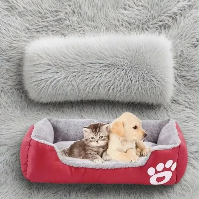 Cama Retangular Pelúcia Aconchego para Pets