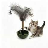 Brinquedo Catnip Equilíbrio com Pena e Sino